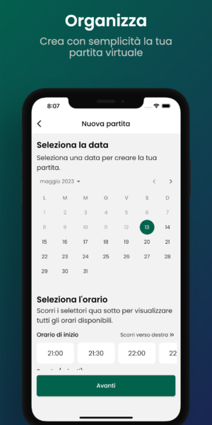 Creazione partita